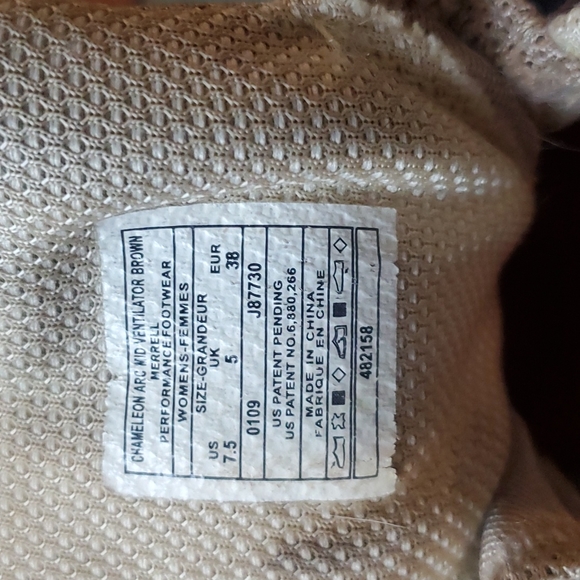 Merrell Chameleon Arc Mid Ventilator women's size 7.5 Hiking boots - Picture 2 of 5